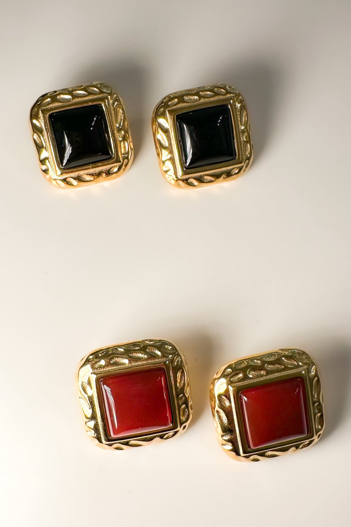 Aretes Cuadro de Color - Color a elegir