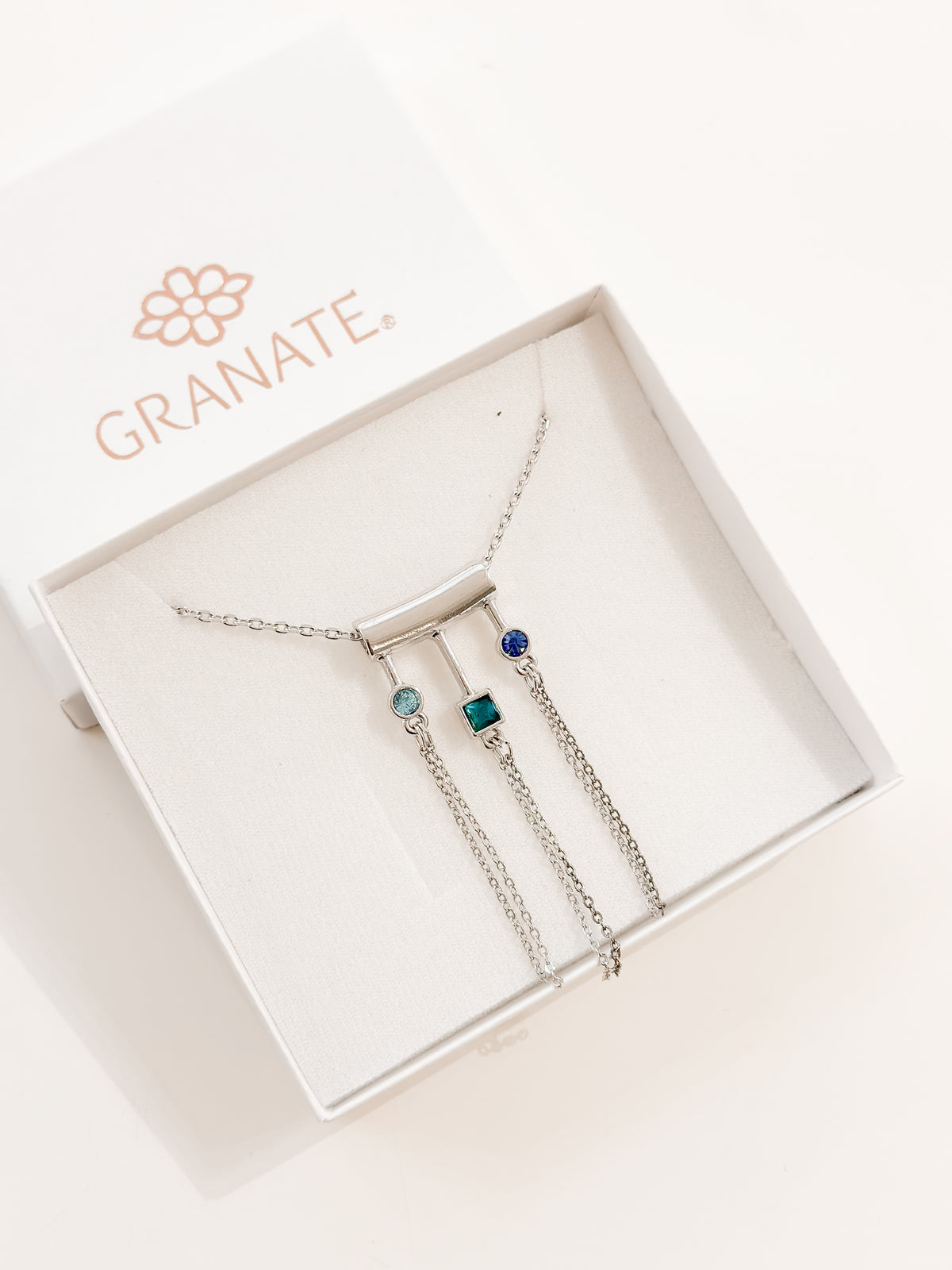 Collar Cristales Azules