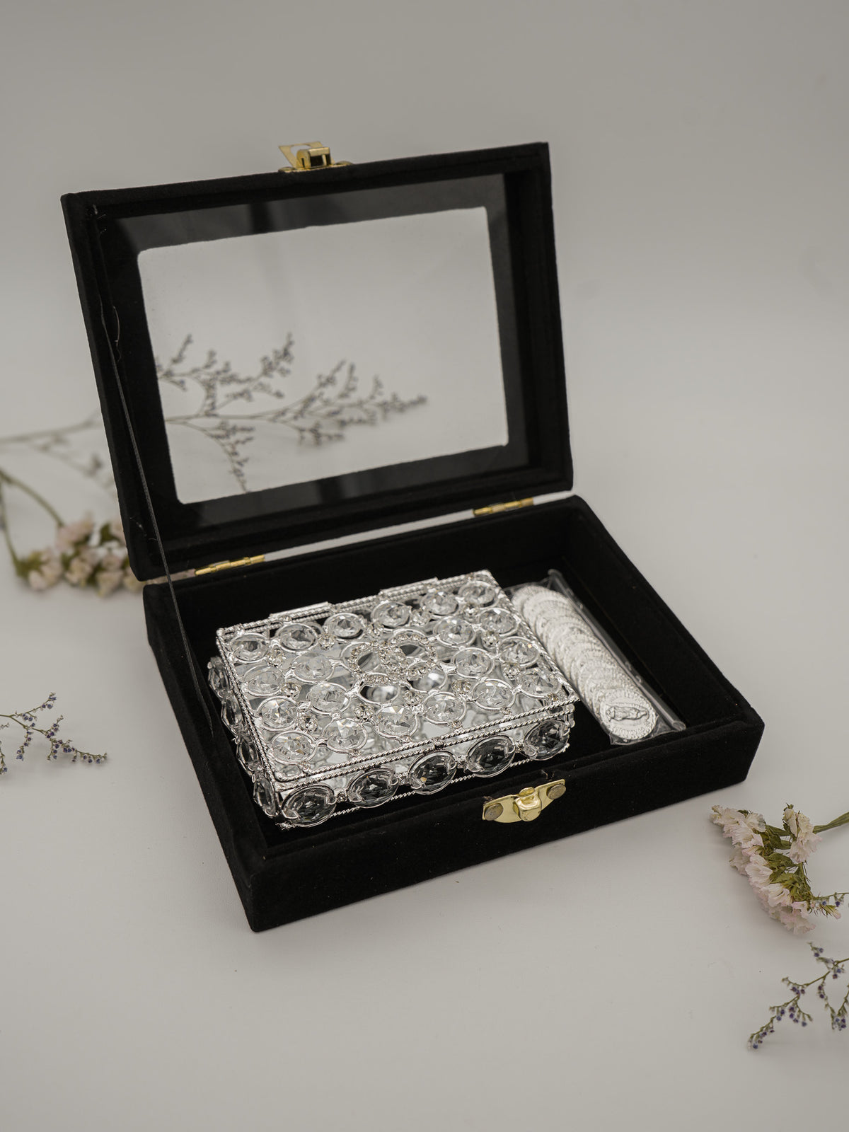 Estuche Arras Argollas Cristal