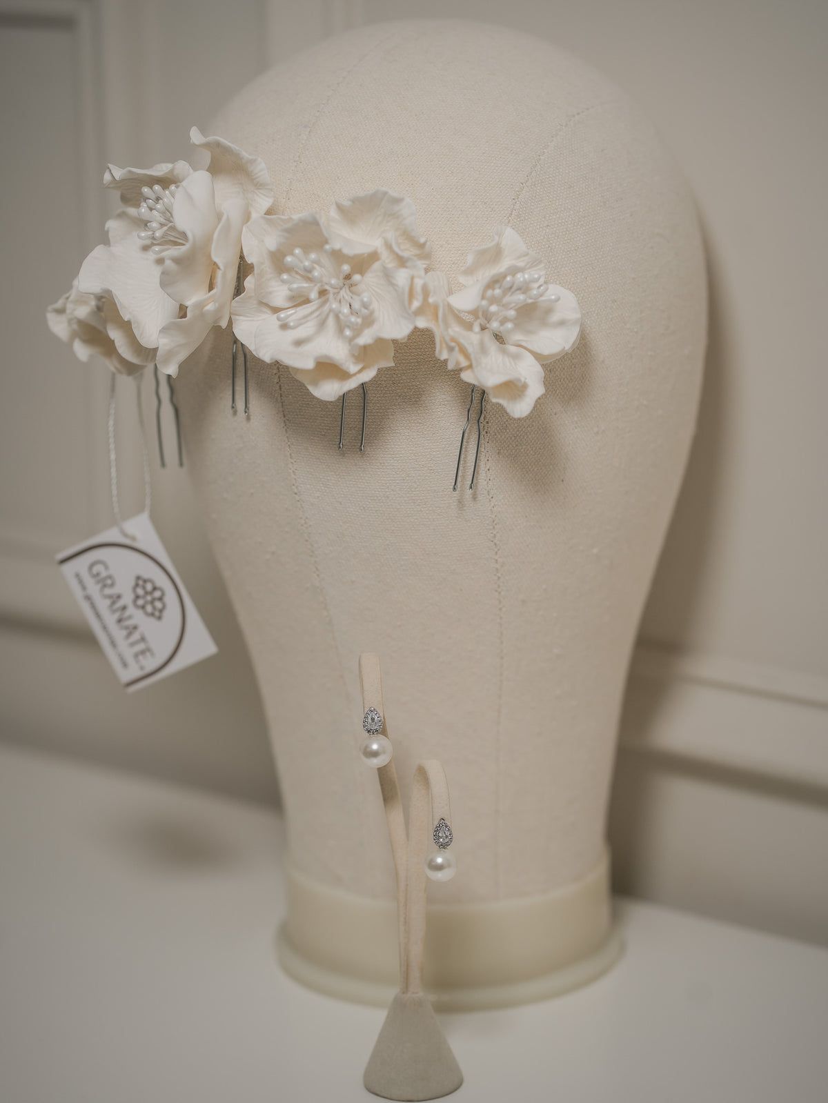 Aretes Gota y Perla de Plata