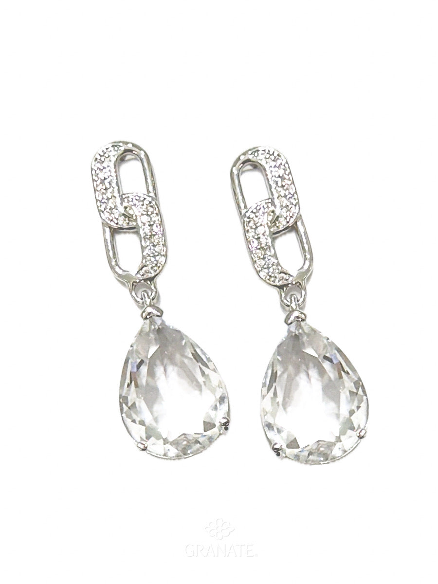 Aretes Eslabón Gota
