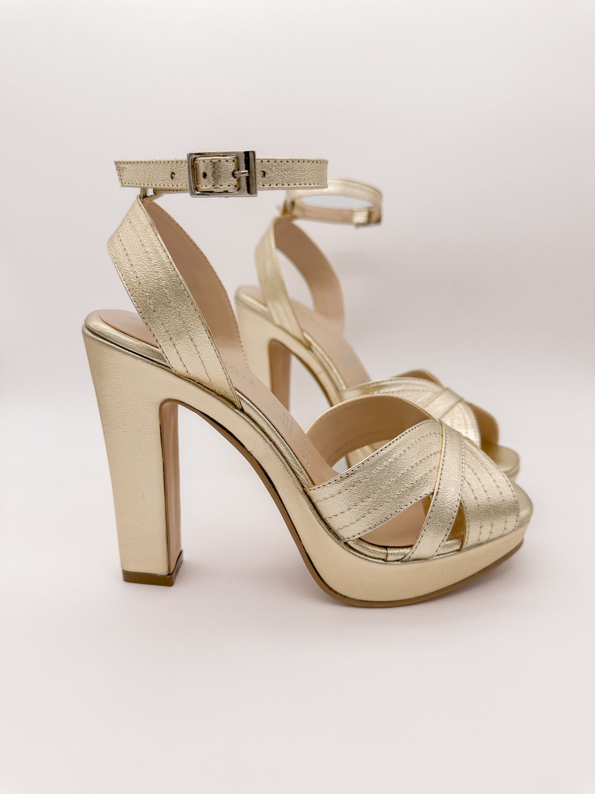 Zapatillas Greta Piel - Dorado