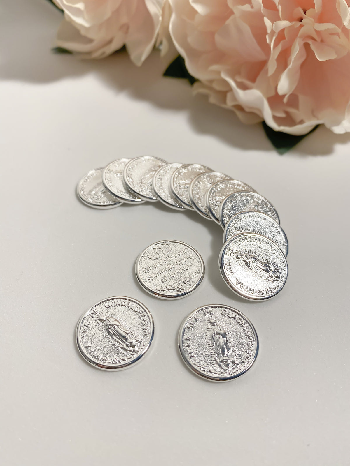 Monedas Guadalupe - Plateadas
