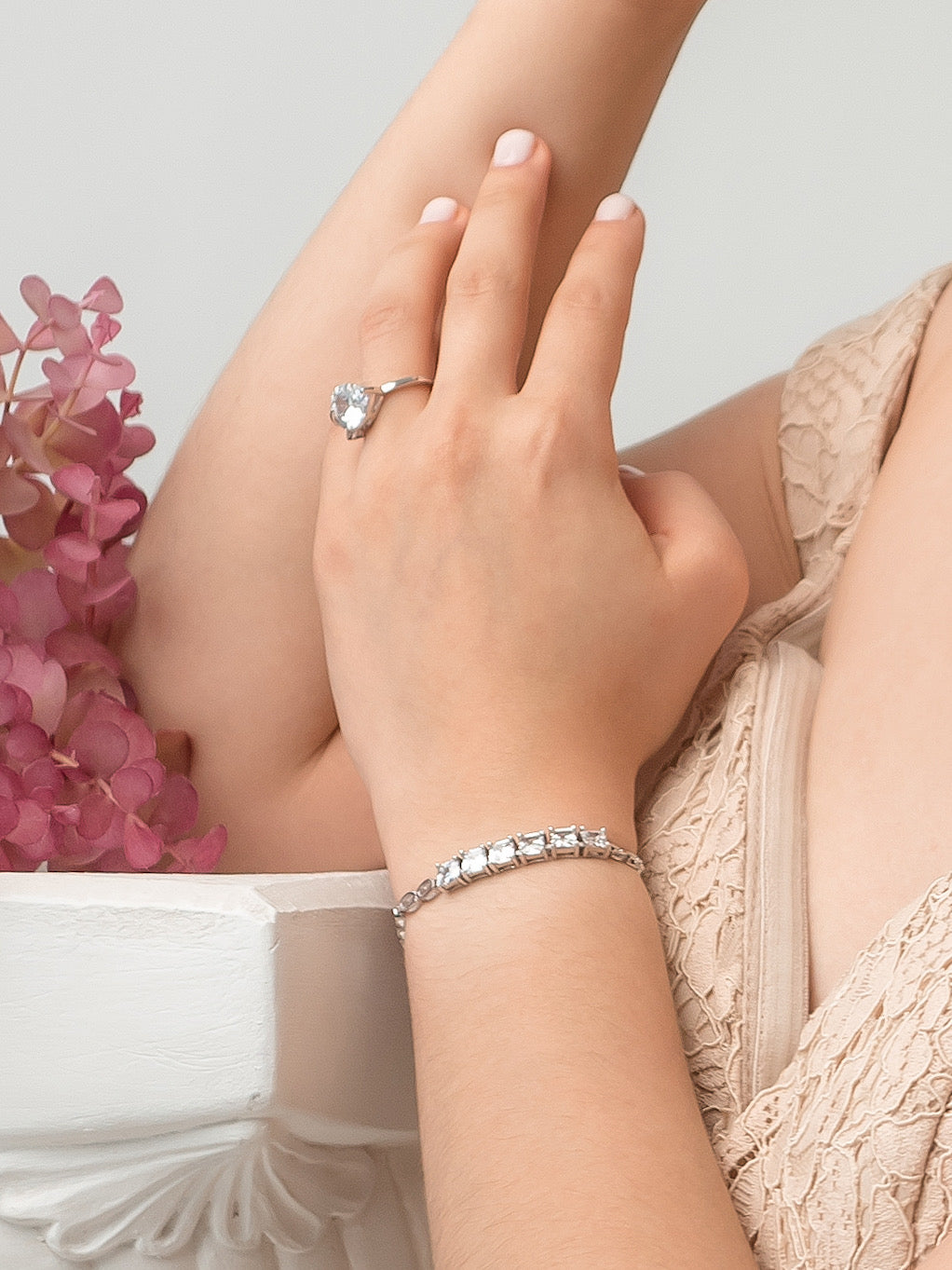 Pulsera Cuadros de Plata