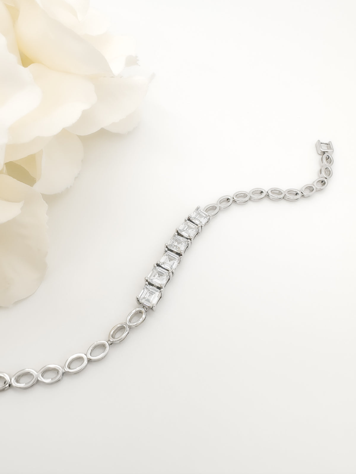Pulsera Cuadros de Plata