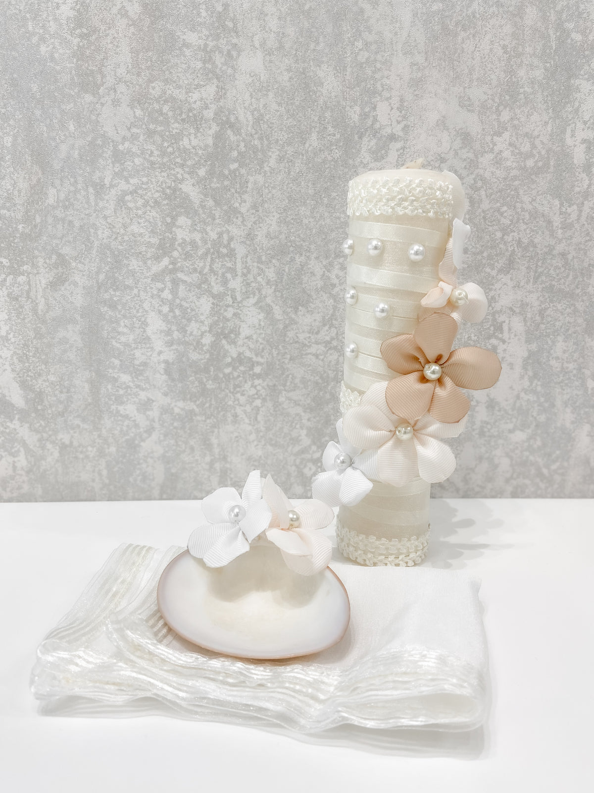 Kit de Bautizo Flores Nude
