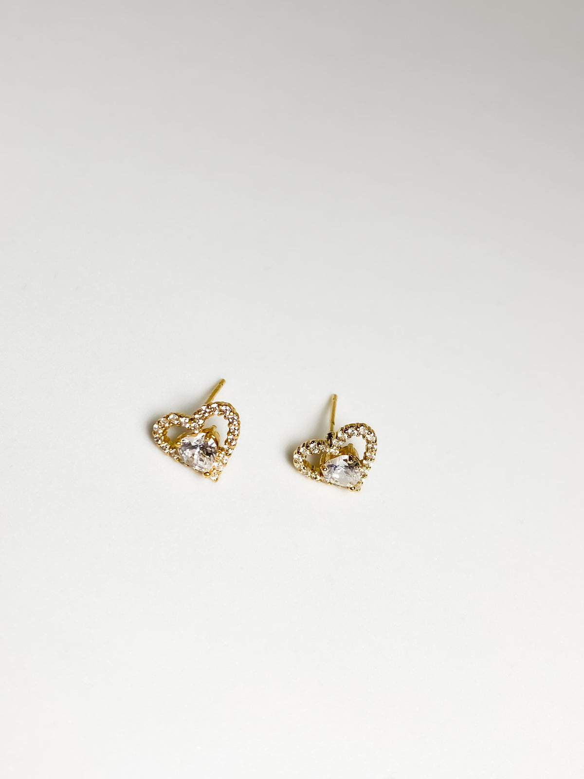 Aretes Corazón Zirconia