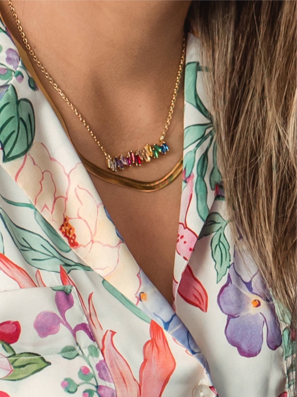 Collar Barra Multicolores