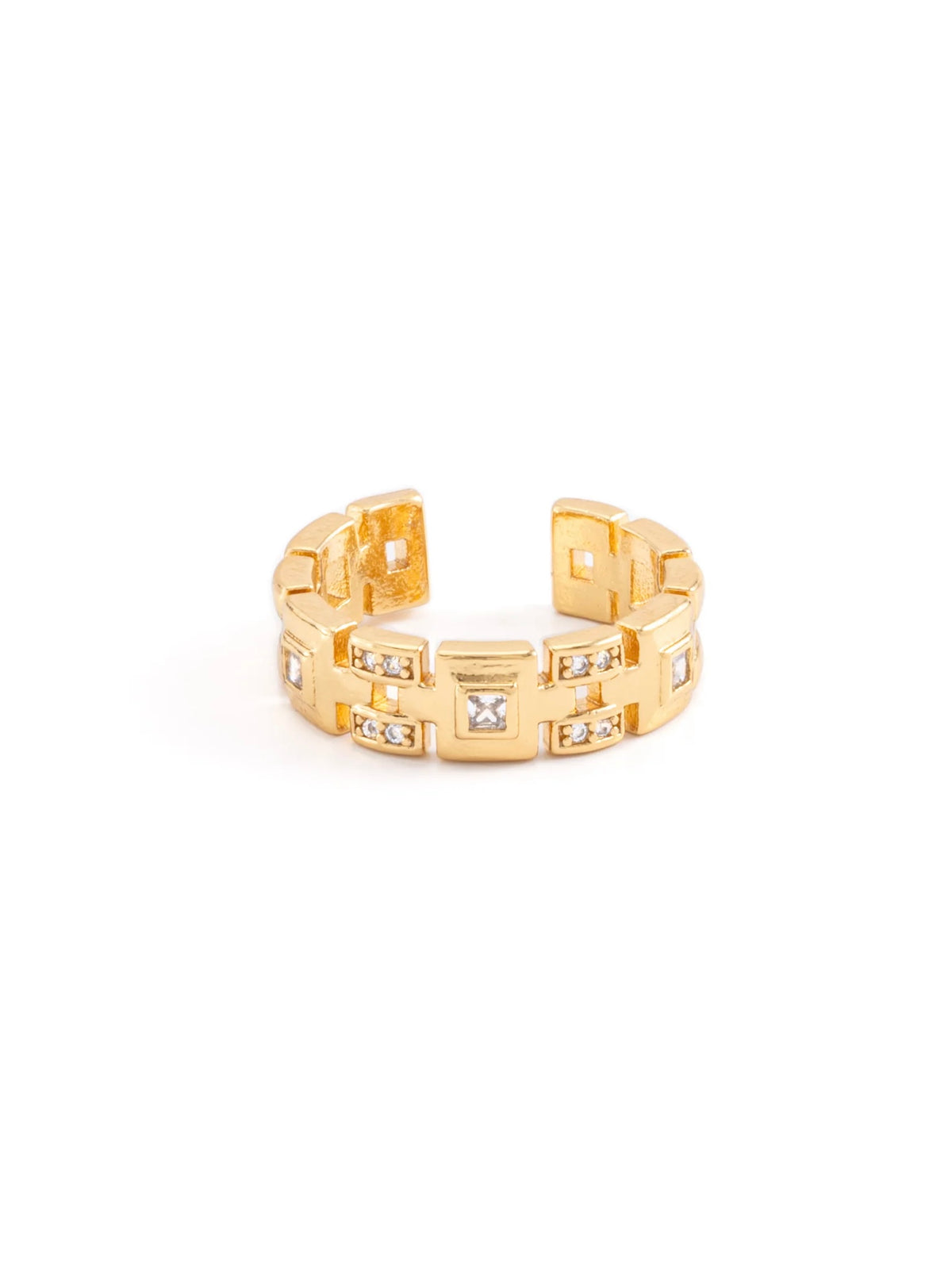 Anillo Grecas Cuadradas - Ajustable
