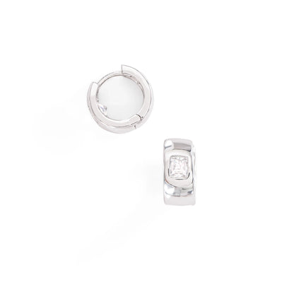 Hoops Zirconia Cuadrada