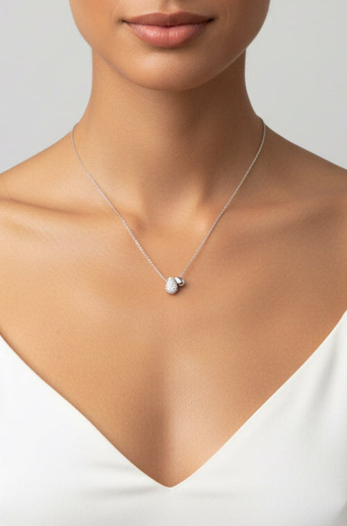 Collar Mini Gotas - Plateado