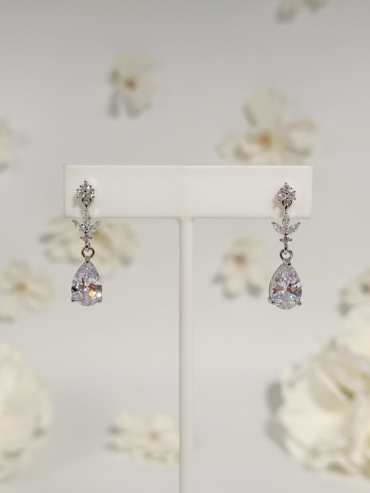 Aretes Gota Colgante Zirconia