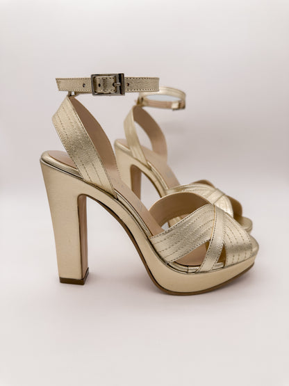 Zapatillas Greta Piel - Dorado