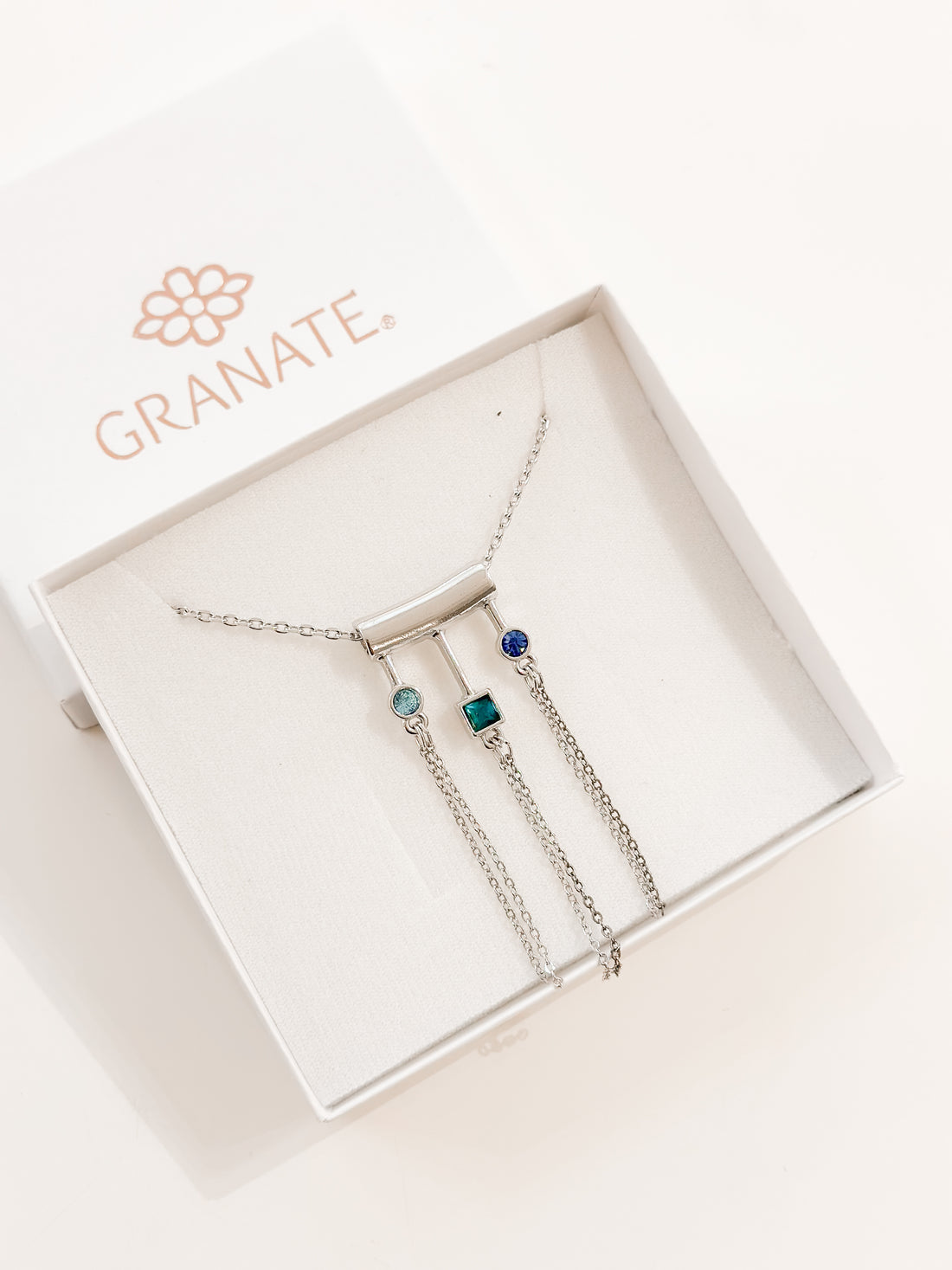 Collar Cristales Azules