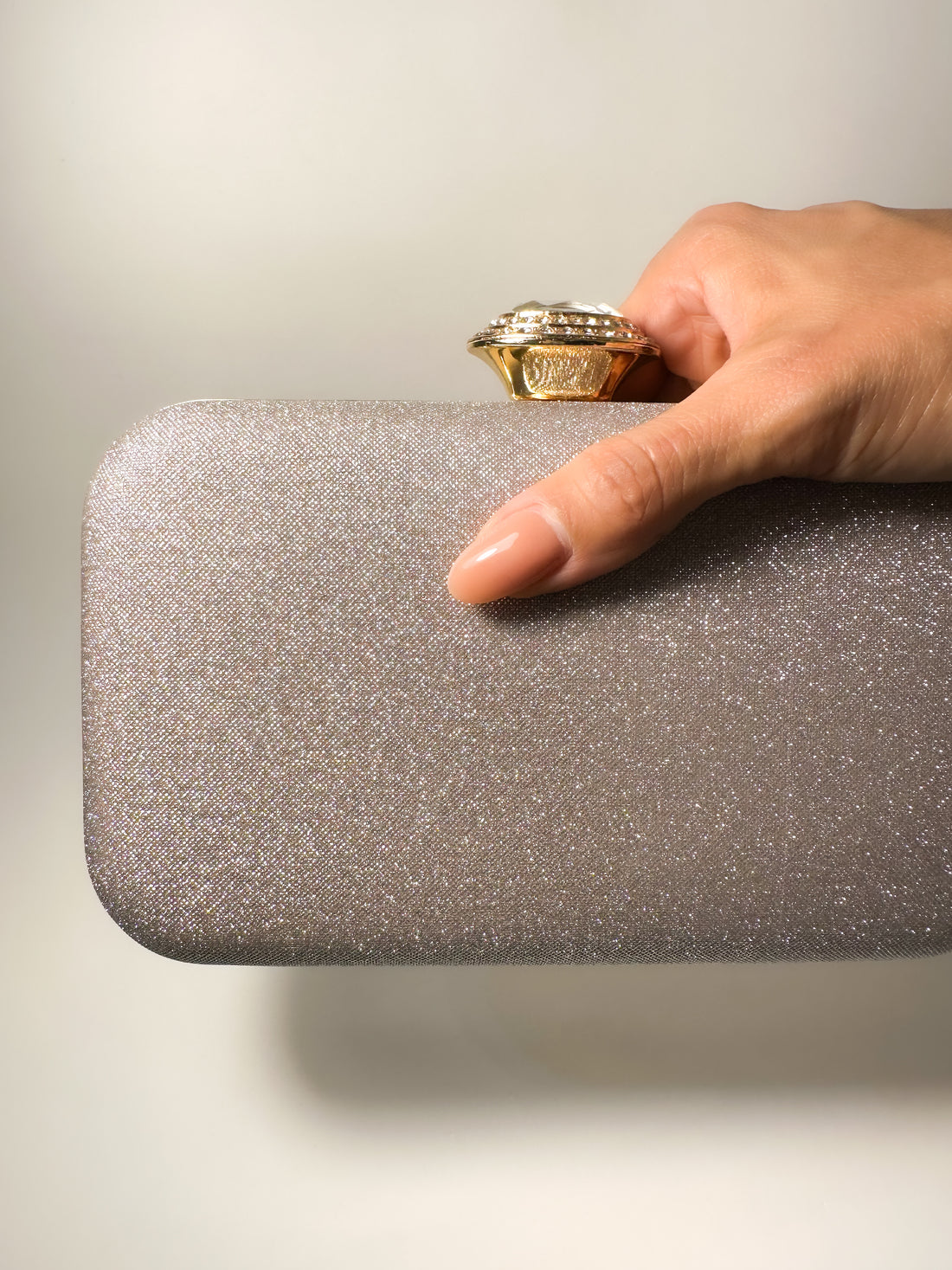 Bolso Joya Oval - Champaña