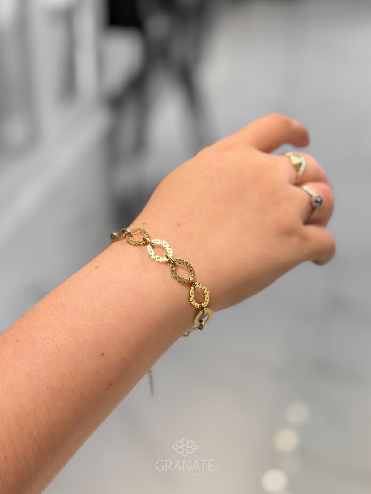 Pulsera Oval Texturizado