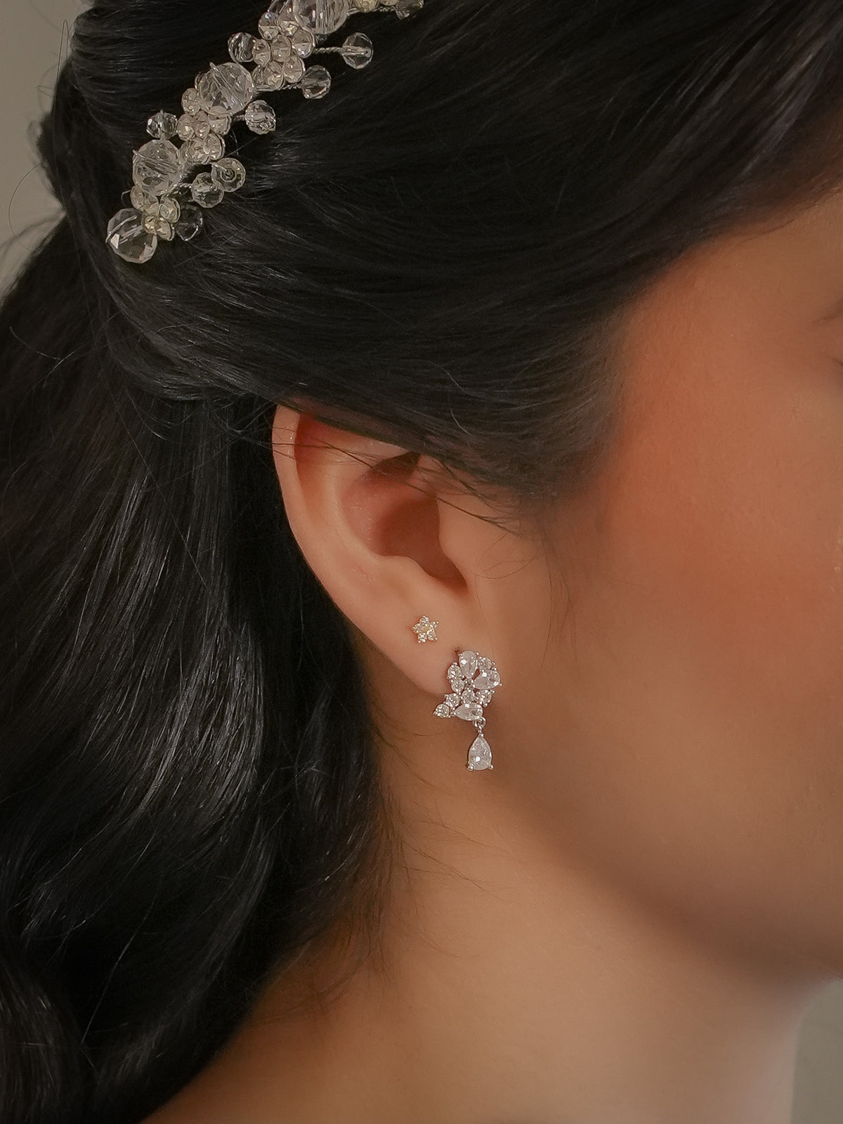 Aretes Mix de Gotas Zirconias