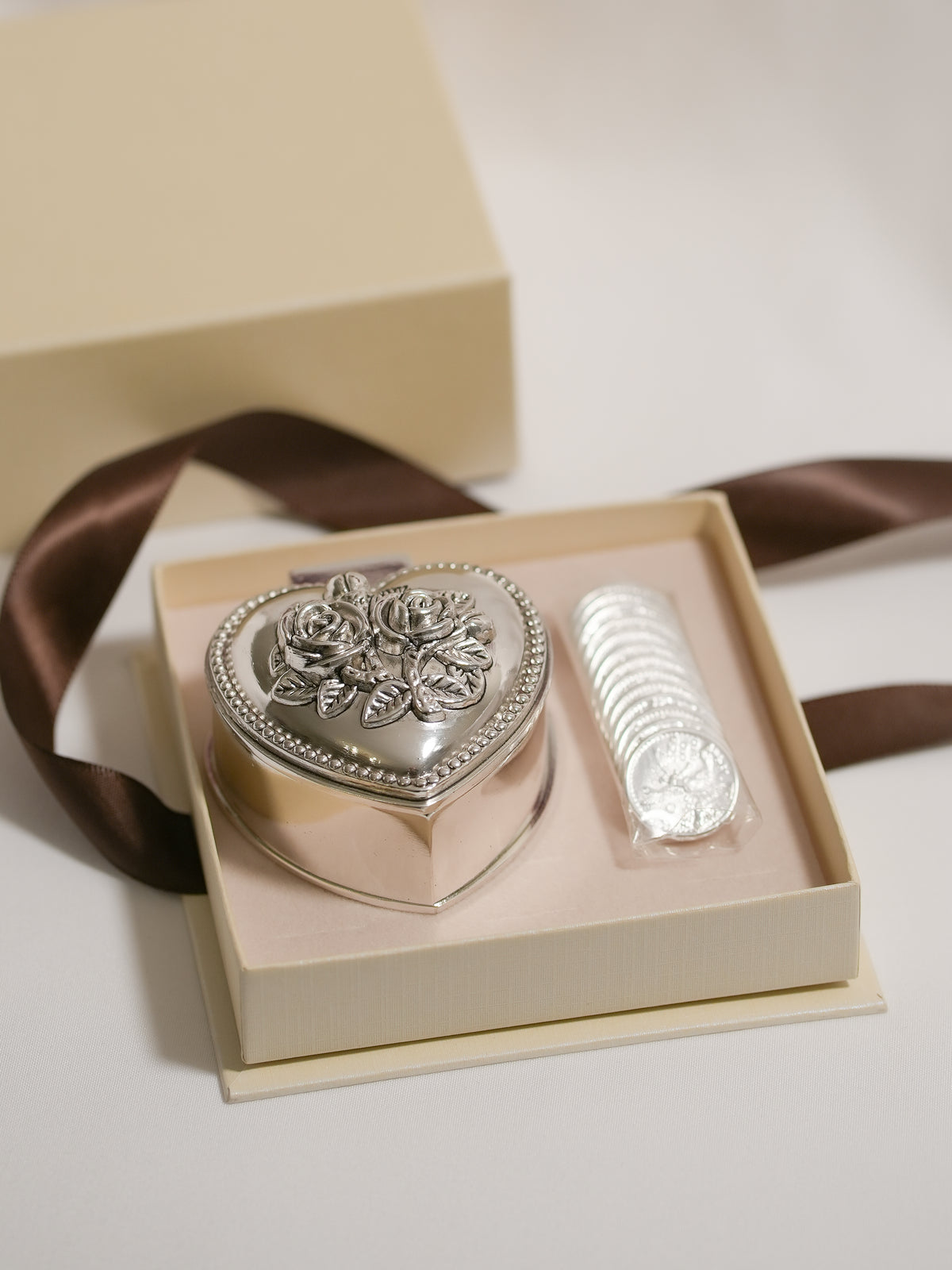 Set Arras Corazón Dos Rosas - Centenario