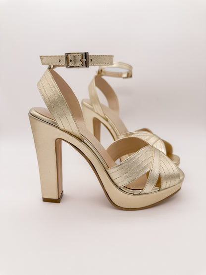 Zapatillas Greta Piel - Dorado