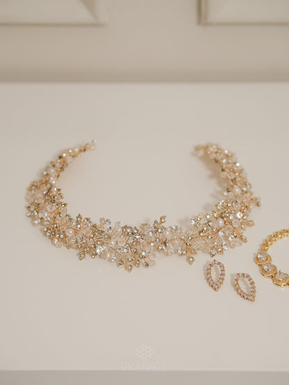 Tocado Zarza Gold