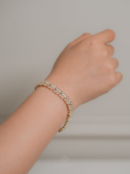 Pulsera Full Marquises - Dorado