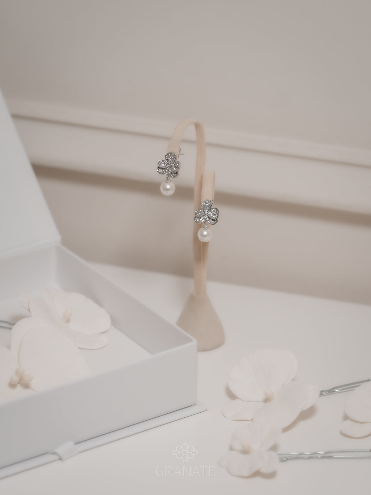 Aretes Orquídea y Perla