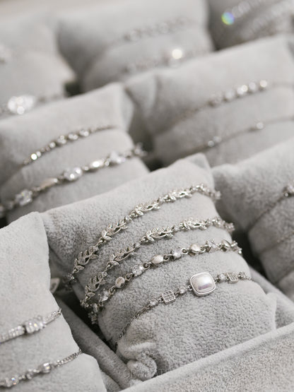 Pulsera Hojitas Curvas