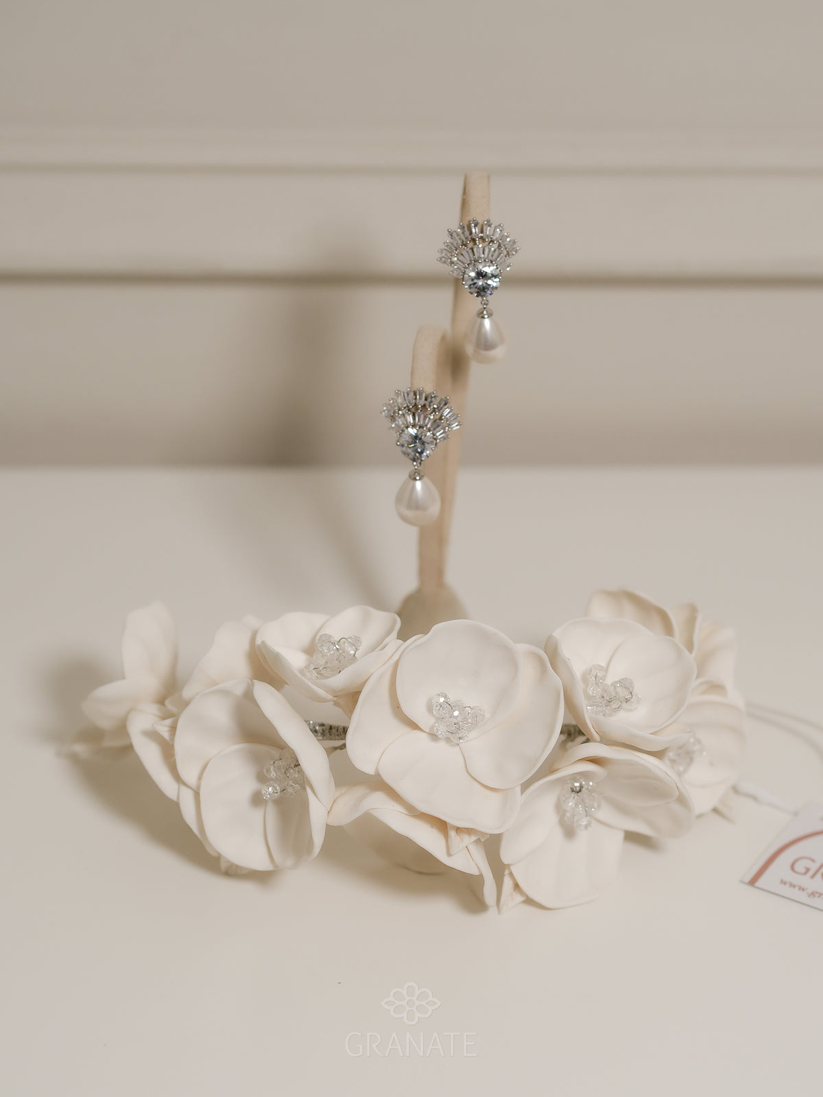 Aretes Fania con Perla Gota