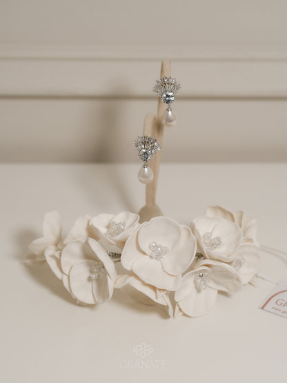 Aretes Fania con Perla Gota