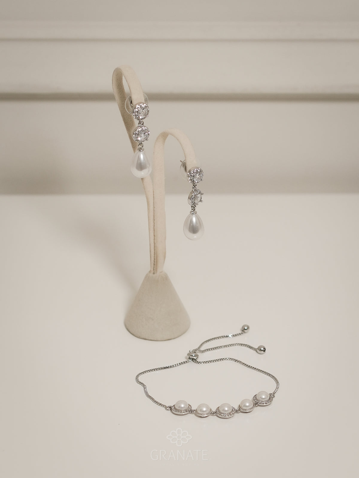 Pulsera 5 Perlas Halo