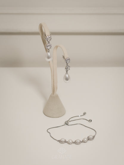 Pulsera 5 Perlas Halo