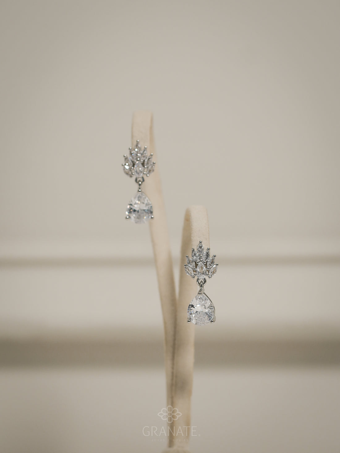 Aretes Marquises Abanico y Gota