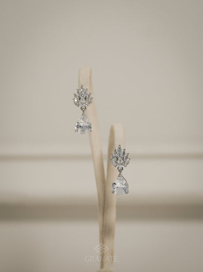 Aretes Marquises Abanico y Gota