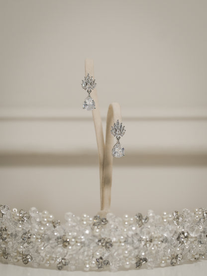 Aretes Marquises Abanico y Gota