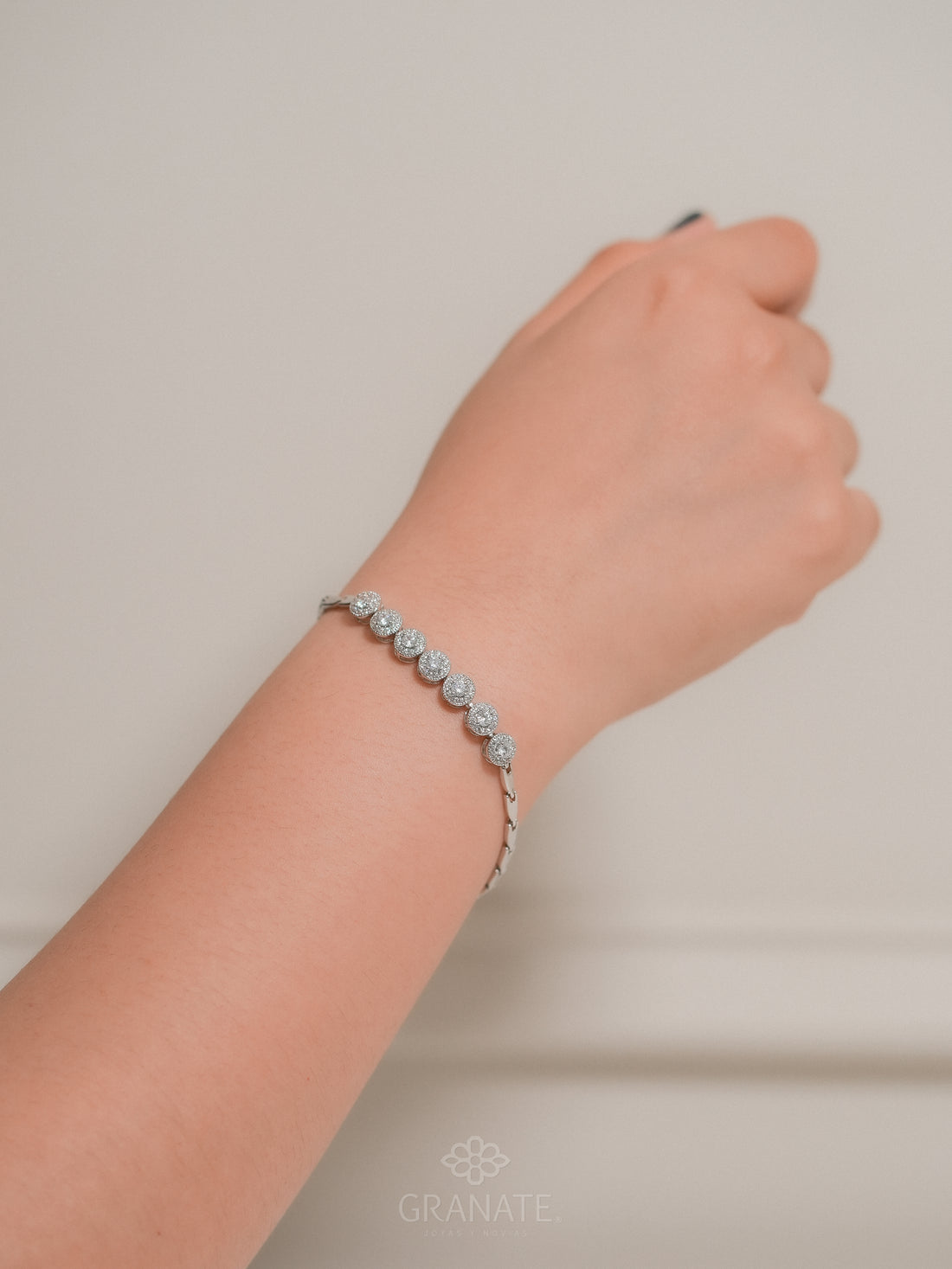 Pulsera 7 Solitarios Zirconias
