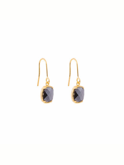 Aretes Rectángulo Negro