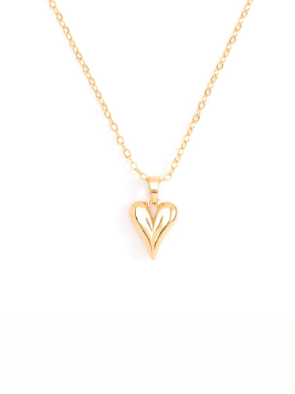Collar Corazón Bombé