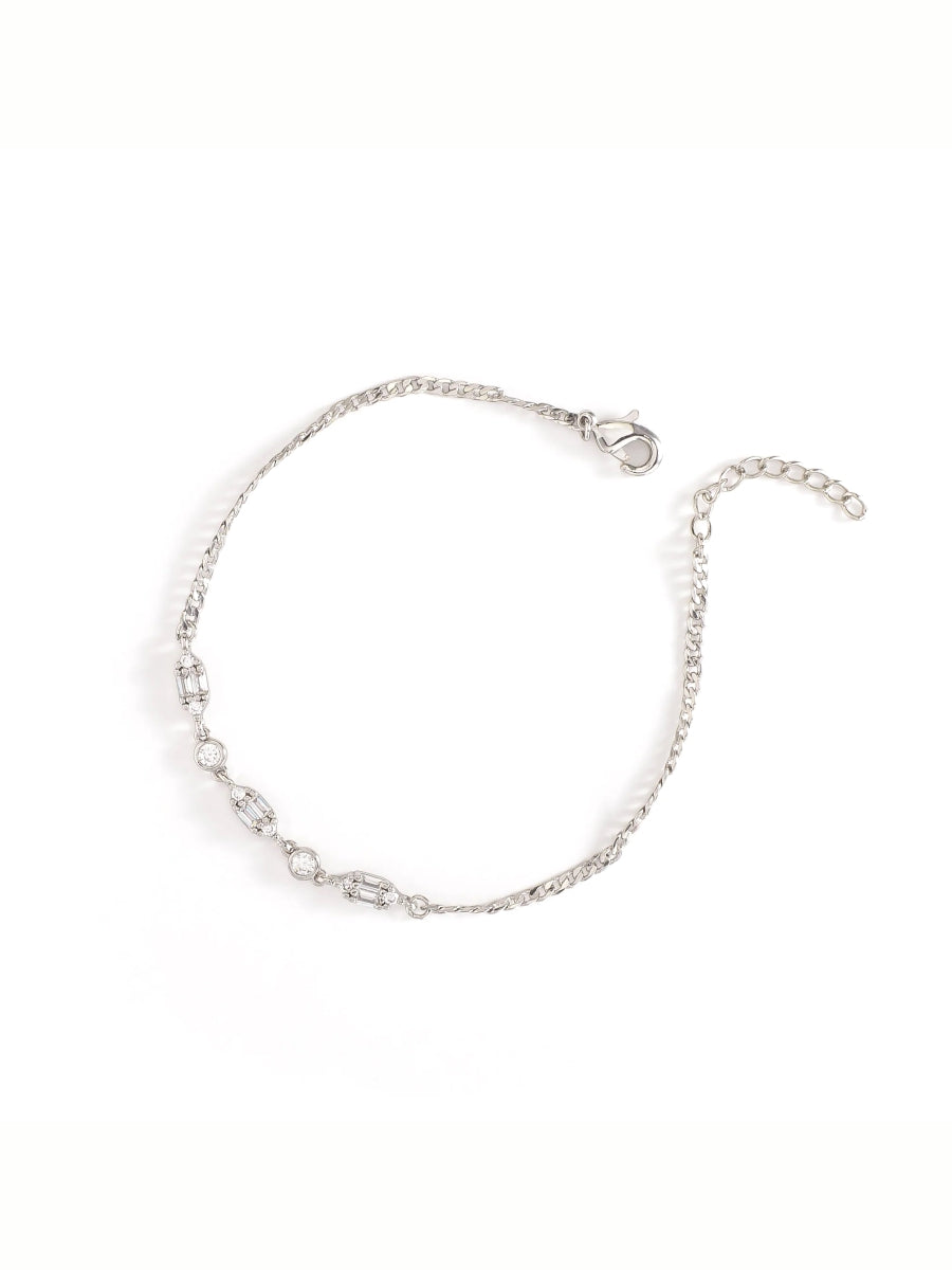 Pulsera Zirconias Baguettes