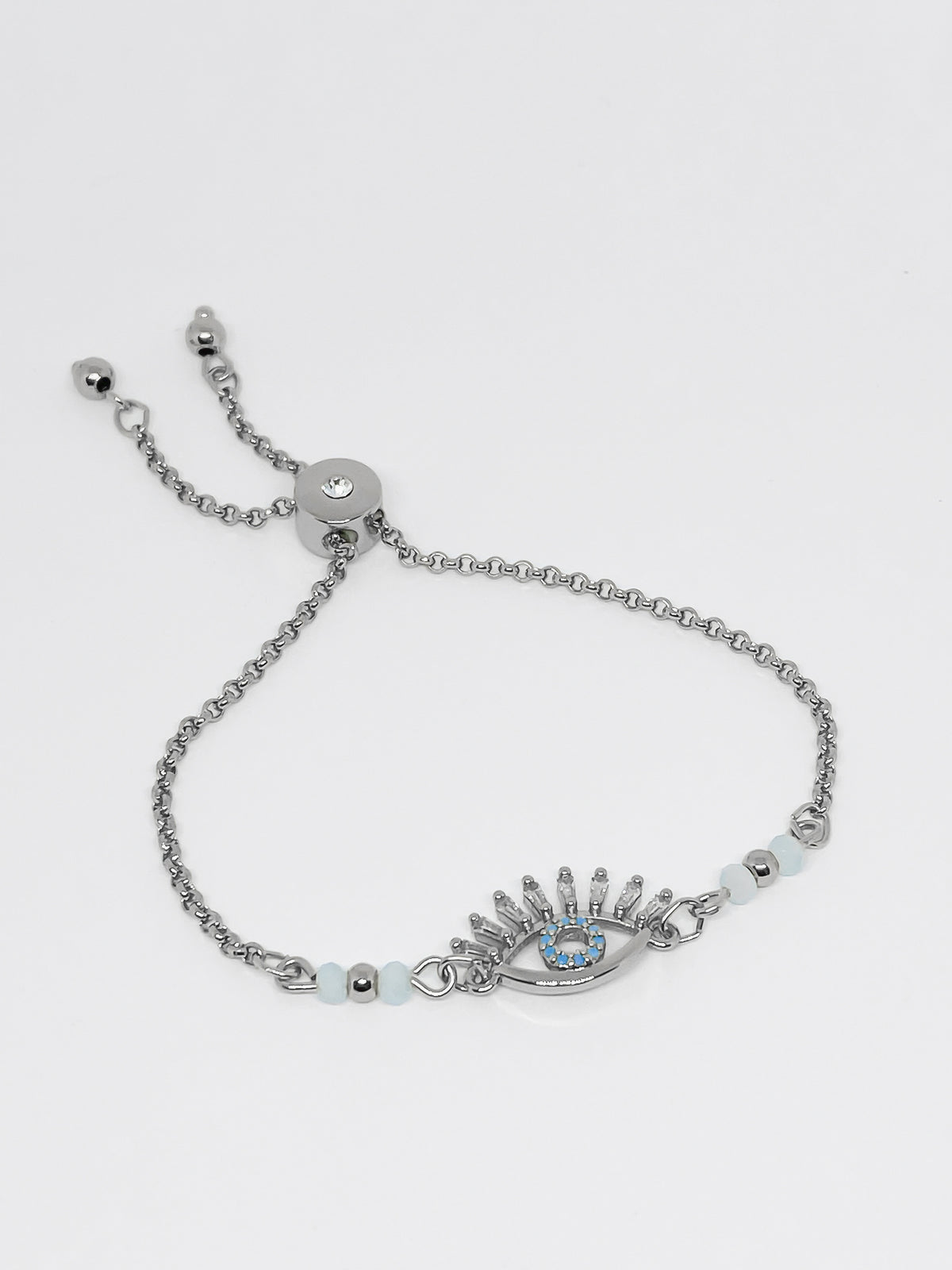 Pulsera Ojo Plateado