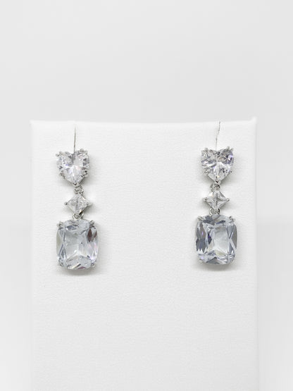 Aretes Rectángulo Colgante