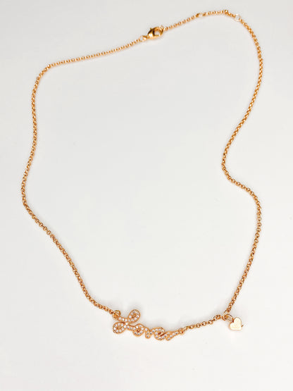 Collar Love Rosa