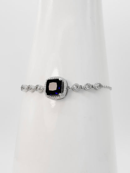Pulsera Cuadro Halo de Plata
