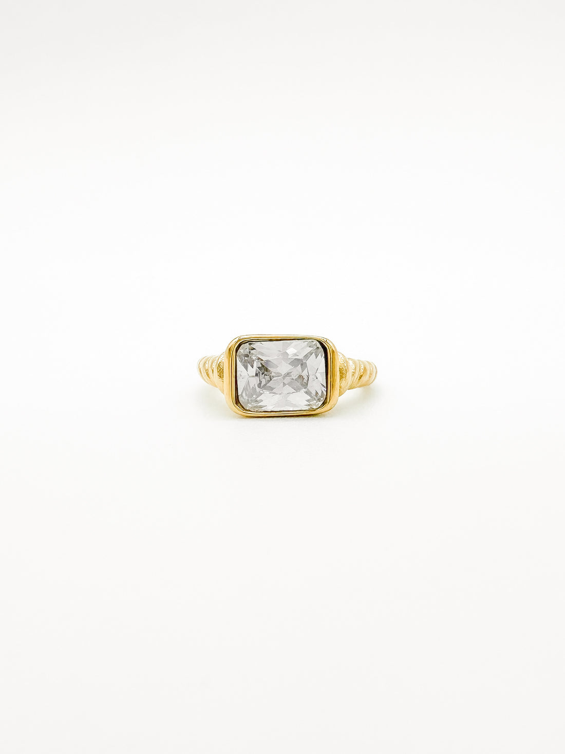 Anillo Rectángulo - Cristal
