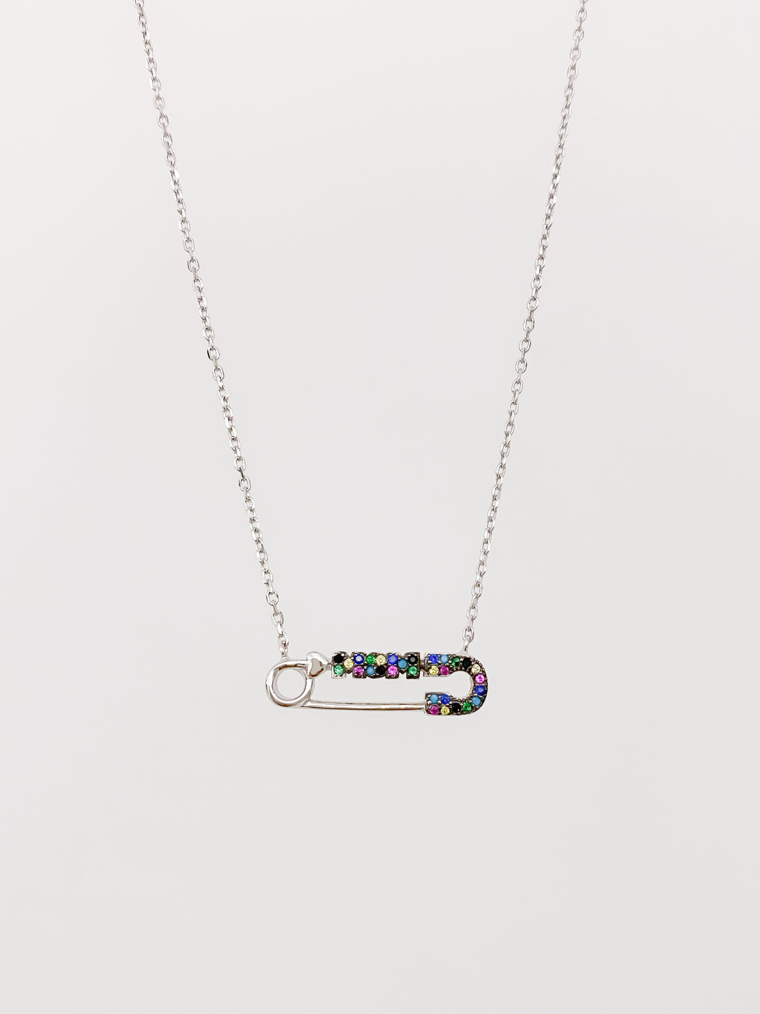 Collar Seguro Mom Arcoíris de Plata