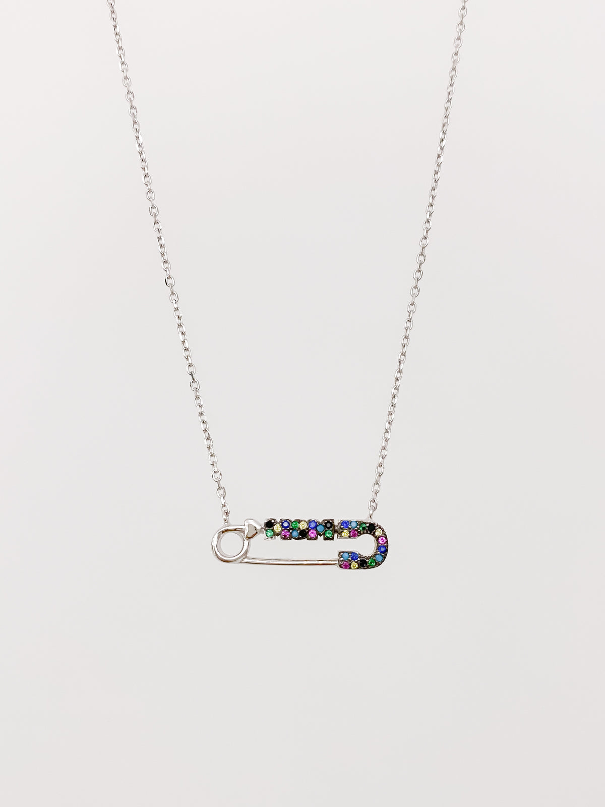 Collar Seguro Mom Arcoíris de Plata