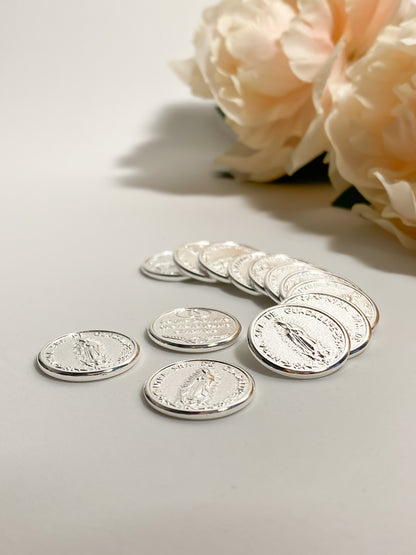 Monedas Guadalupe - Plateadas