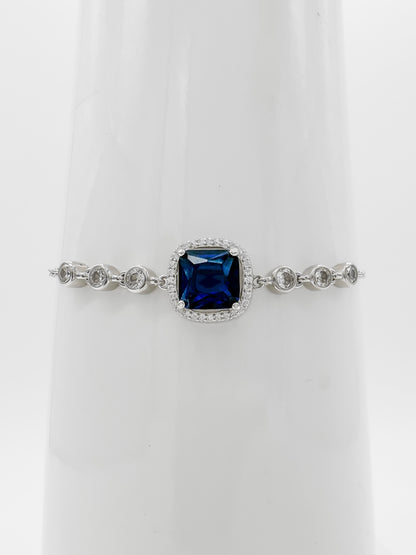 Pulsera Cuadro Halo de Plata
