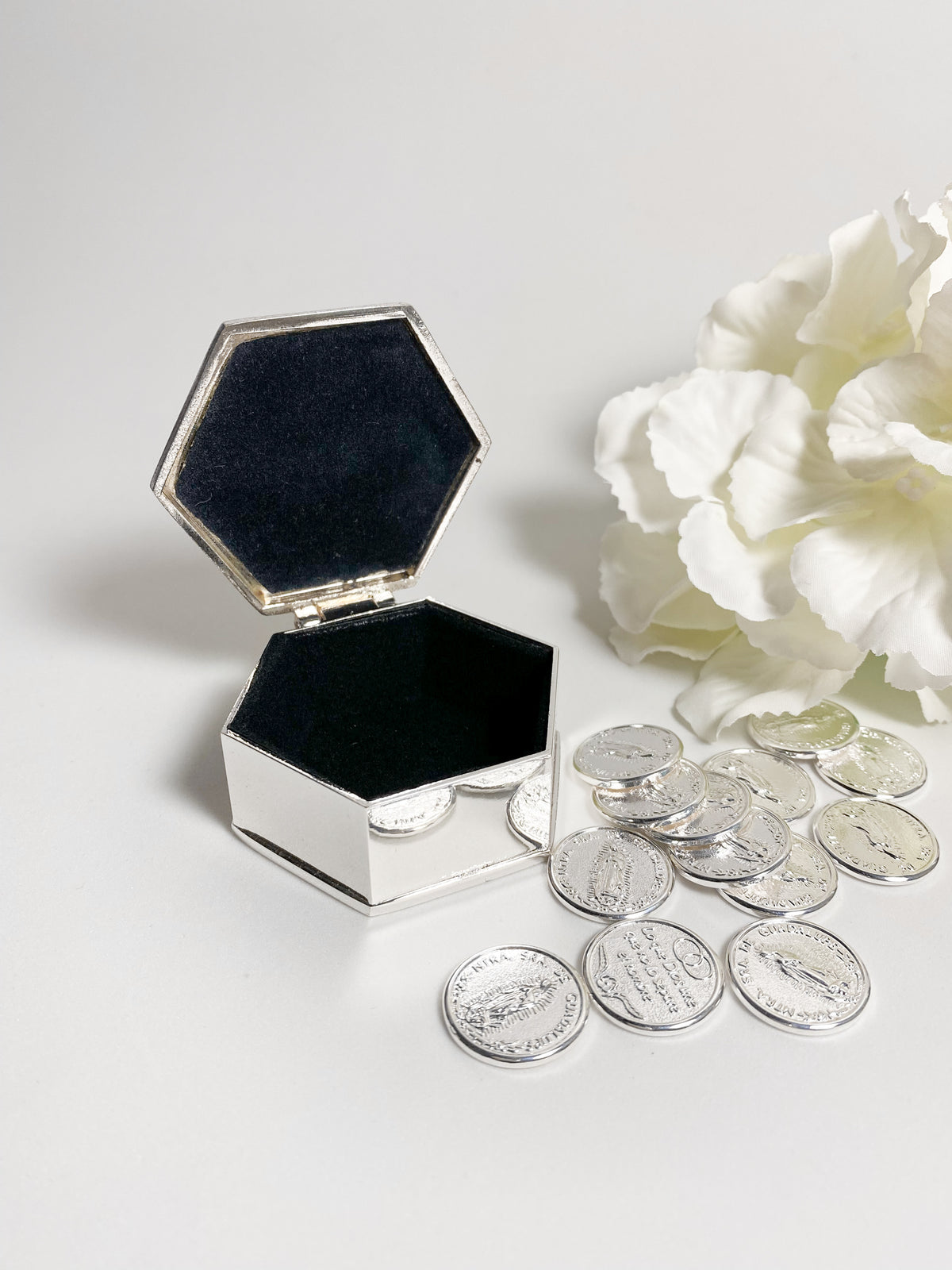 Set Arras Dos Rosas Hexagonal - Guadalupe
