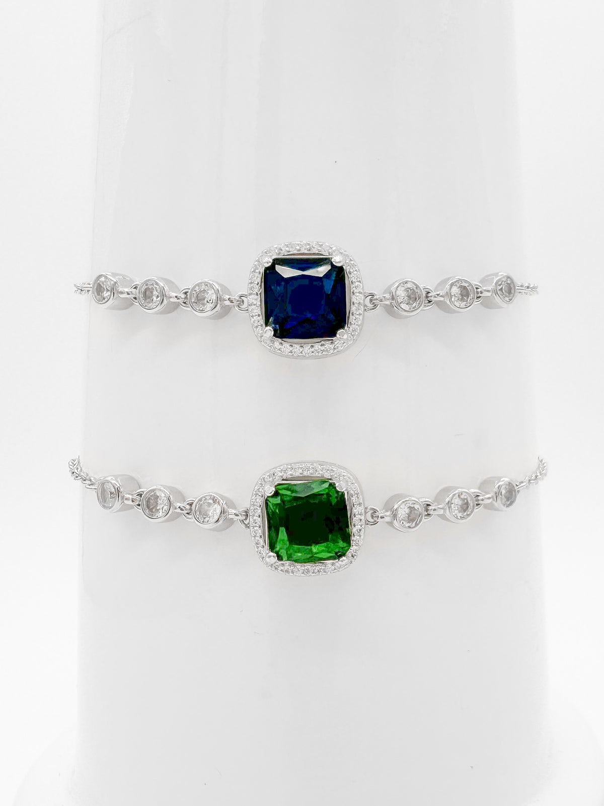 Pulsera Cuadro Halo de Plata