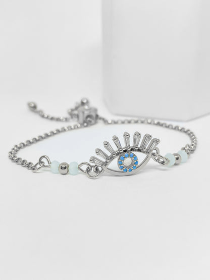 Pulsera Ojo Plateado